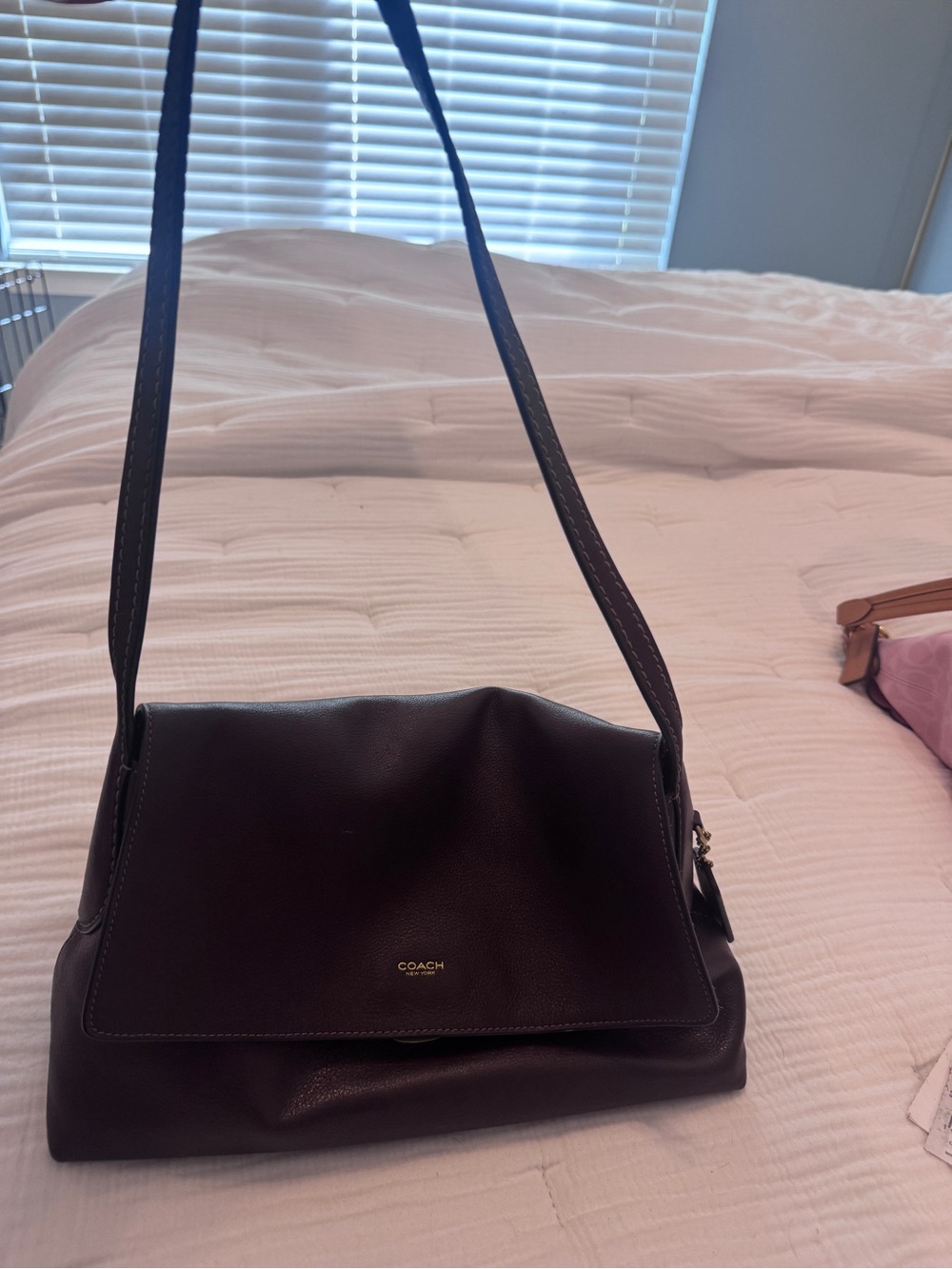 Coach Chelsea 30 in maple with gold hardware and matching maple outlet wallet